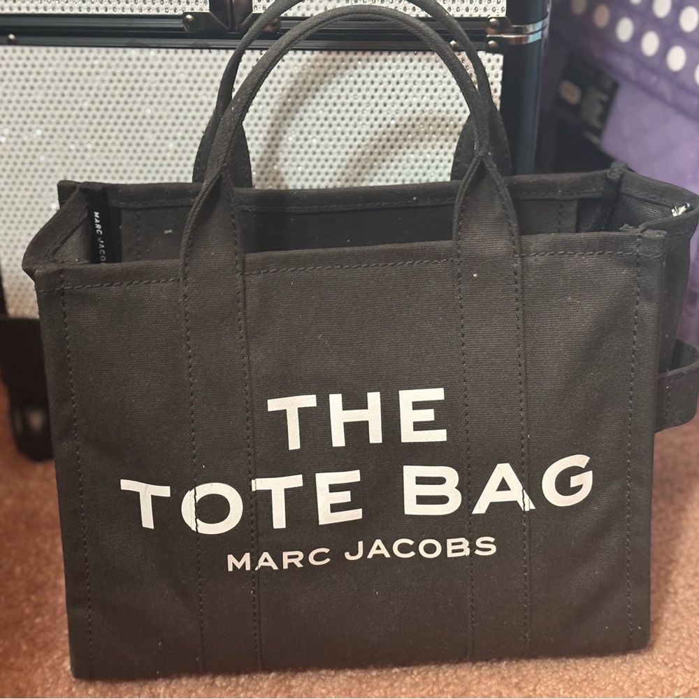 Marc Jacobs Black Canvas Tote Bag